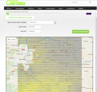 Carte interactive de pluie